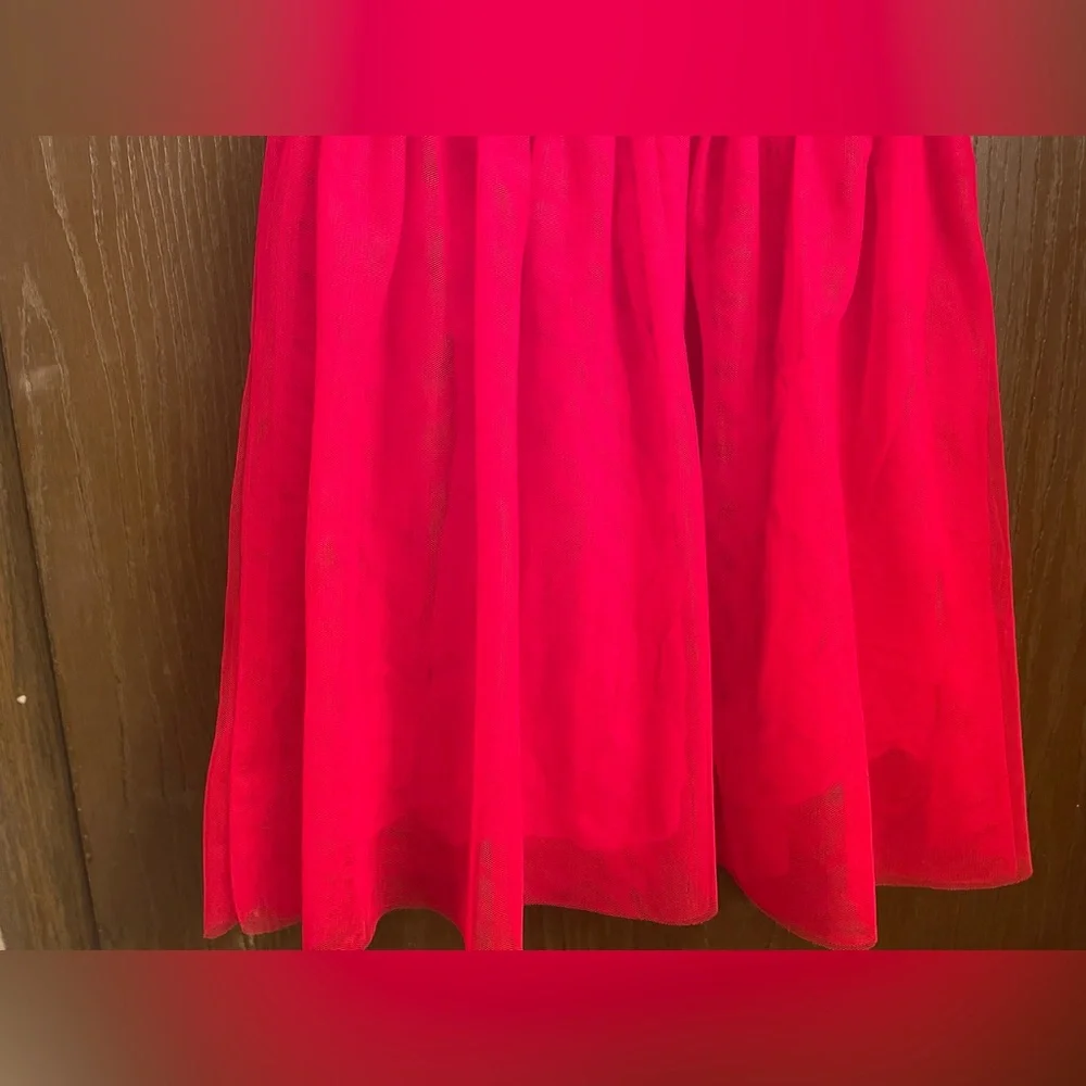 COPY - Oshkosh B’gosh Red Sequin Tulle Dress Girls Sz-7 - Picture 6 of 10